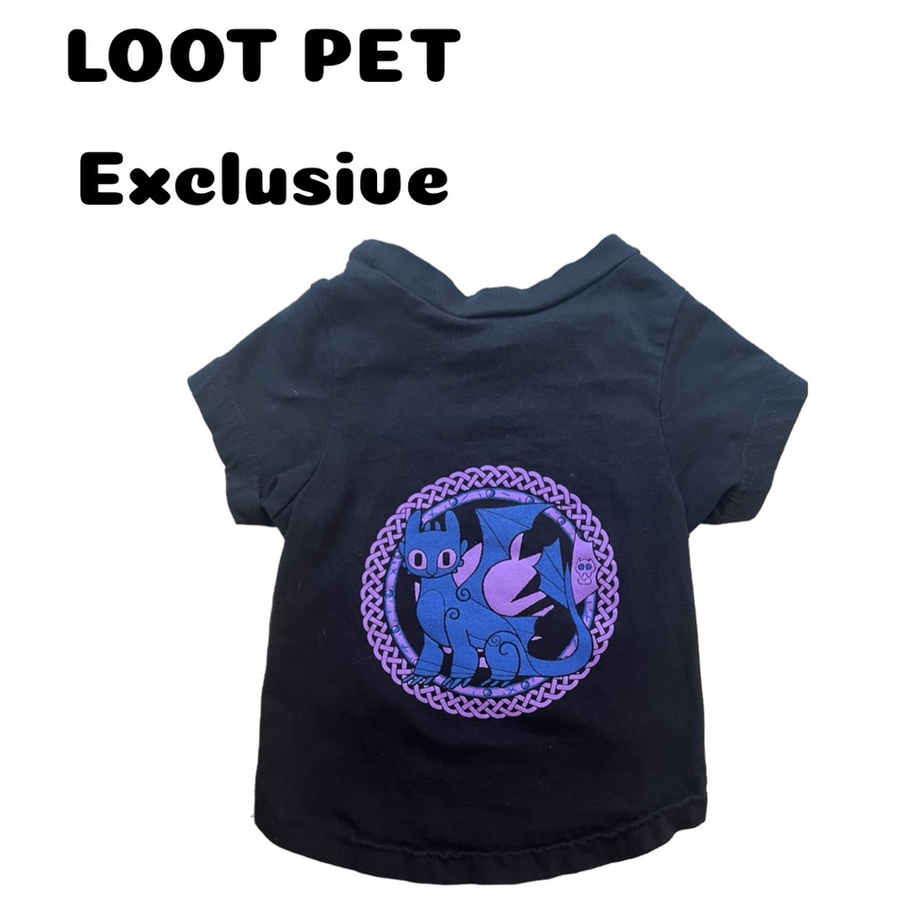 Black How To Train A Dragon Small Pet T-Shirt